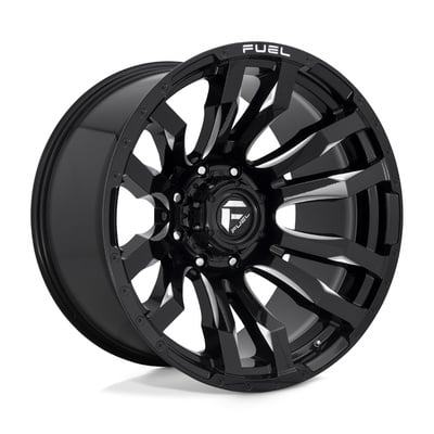 FUEL Off-Road Blitz D673 Wheel, 17x9 with 5 on 127 Bolt Pattern - Gloss Black Milled - D67317907545